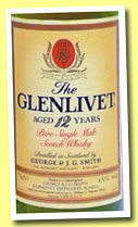 Glenlivet 12 yo (40%, OB, pure single malt, 75cl, +/-1985)