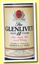 Glenlivet 12 yo (43%, OB, pure malt, French import, 75cl, +/-1975)