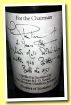 Glenlivet 21 yo 1963/1984 'For the Chairman' (43%, OB)