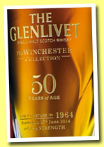 Glenlivet 50 yo 1964/2014 (42.3%, OB, 100 decanters)