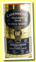 Glenlivet (Minmore) 27yo 1973/2000 (47.2%, Cadenhead's Chairman’s Stock, sherrywood, 246 bottles)