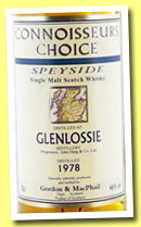 Glenlossie 26 yo 1978/2005 (46%, Gordon & MacPhail, Connoisseur's Choice, refill sherry hogshead) 
