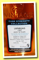 Laphroaig 16 yo 1997/2013 (55.4%, Signatory Vintage for Vinothek Massen, Luxemburg, refill sherry hogshead, cask #3369, 292 bottles) 