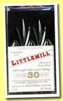 Littlemill 30 yo (38.5%, OB, Edinburgh crystal decanter, 75cl, +/-1985?)