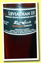 Lost Spirits ‘Leviathan III’ (53%, OB, American peated single malt, +/-2014)