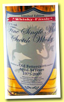 Old Fettercairn 34 yo 1975/2009 (57.2%, Whisky-Fässle, Bourbon hogshead)
