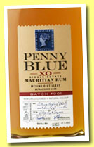 Penny Blue XO (43.2%, OB, Berry Bros & Rudd, Mauritius, Medine distillery, batch #002, 7000 bottles)