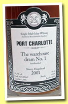 Port Charlotte 2001/2013 (59.2%, Malts of Scotland, Warehouse Dram No.1, cask #MoS 13042, 145 bottles)