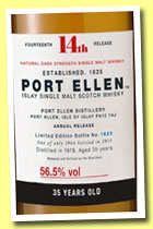 Port Ellen 35 yo 1978/2014 (56.5%, OB, 14th Special Release, 2,964 bottles)