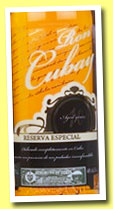 Ron Cubay 10 yo 'Reserva Especial' (40%, OB, Cuba, +/-2013)