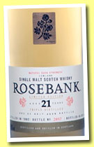 Rosebank 21 yo 1992/2014 (55.3%, OB, Special Release, refill American oak, 4530 bottles)