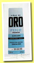 Vinas de Oro 2008 'Albilla' (41%, OB, Pisco, Peru)
