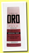 Vinas de Oro 2008 'Negra Criolla' (41%, OB, Pisco, Peru)