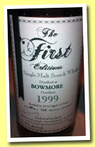 Bowmore 14 yo 1999/2014 (51.4%, First Editions, refill hogshead, 188 bottles)