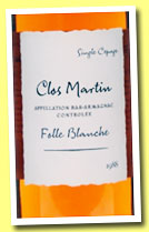 Clos Martin 1988 ‘Folle Blanche’ (40%, OB, Bas-Armagnac, +/-2013)