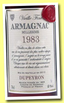 Dupeyron 1983/2012 (40%, OB, Vieille Fine Armagnac, blend)