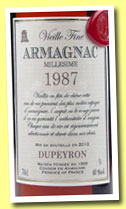 Dupeyron 1987/2012 (40%, OB, Vieille Fine Armagnac, blend)