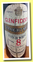 Glenfiddich 8 yo (43° Gay Lussac, OB, Straight Malt, France, M.B.R. S.A. Bordeaux, early 1970s) 