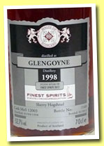 Glengoyne 1998/2012 (52.7%, Malts of Scotland, Finest Spirits, sherry hogshead, cask #MoS 12003, 160 bottles)
