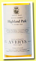 Highland Park 15 yo 1963/1978 (86.8° US proof, Averys for Corti Brothers)