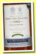 Inchgower 1982/2010 (56.2%, Berry Bros & Rudd, cask #6968) 