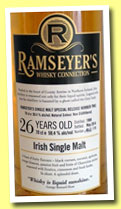 Irish Single Malt 26 yo 1988/2014 (50.4%, Ramseyer’s Whisky Connection, 175 bottles)