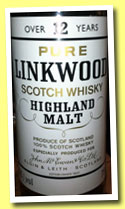 Linkwood 12 yo (40%, OB, John McEwan, white label, 75cl, +/-1980)
