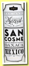 San Cosme (40%, OB, mezcal, joven, +/-2013)
