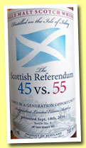 The Scottish Referendum 45 vs. 55 (55%, Reifferscheid, 90 bottles, 2014)