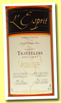Travellers 2005/2013 (46%, L’Esprit, cask #BB11, 252 bottles)