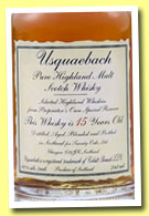 Usquaebach 15 yo (43%, OB, blended malt, +/-2005)