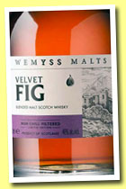 Velvet Fig (46%, Wemyss Malt, blended malt, 6000 bottles, 2014)