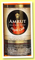 Amrut 2009/2013 (59%, OB, India, Port pipe, cask #2713, 246 bottles)