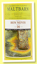 Ben Nevis 16 yo 1997/2013 (53,2%, Maltbarn, 91 bottles)