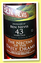 Ben Nevis 43 yo 1970/2014 (44.6%, The Nectar of the Daily Drams, bourbon)