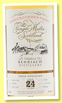 Benriach 24 yo 1990/2014 (50.2%, The Single Malts of Scotland, bourbon, cask #100142, 315 bottles)