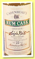 Benriach-Glenlivet 22 yo 1992/2015 (52.9%, Cadenhead, rum cask)