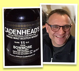 Bowmore 11 yo 1979/1990 (58.4%, Cadenhead, dumpy black label) 