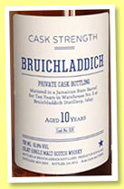 Bruichladdich 10 yo 2003/2014 (61.8%, OB, Private Cask, Jamaican rum barrel, cask #1119)