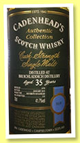 Bruichladdich 35 yo 1979/2015 (41.7%, Cadenhead, Authentic Collection, bourbon hogshead, 132 bottles)
