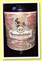 Bunnahabhain 40 yo (41.7% OB, Limited Edition, 750 bottles, 2012)