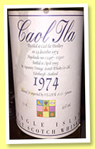 Caol Ila 1974/1995 (43%, Velier, hogsheads, casks #12497-12500)
