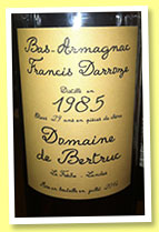Francis Darroze 29 yo 1985/2014 'Domaine de Bertruc' (45%, OB, bas-armagnac)