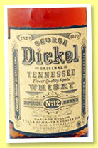 George Dickel 'Tennessee Whisky No. 12' (45%, OB, USA, +/-2014)