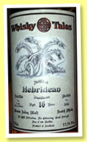 Hebridean Distilleries 16 yo (57.5%, Whisky Tales, 180 bottles, 2012) 