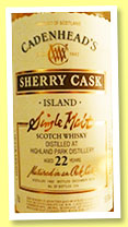 Highland Park 22 yo 1992/2014 (59.6%, Cadenhead, Sherry Cask, 234 bottles)