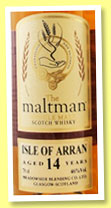 Isle of Arran 14 yo 1997/2012 (46%, The Maltman , cask #747)