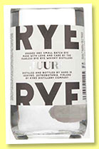 Juuri 'Unaged Rye' (46.3%, OB, Kyrö Distillery, Finland, +/-2014)