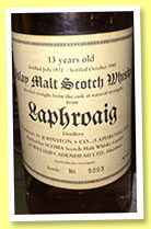 Laphroaig 13 yo 1972/1985 (56%, Cadenhead for Scoma, Germany)