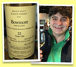 Bowmore 22 yo 1964/1986 (86 US proof, Duthie for Corti Brothers, USA) 
